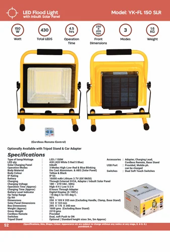 120W LED Rechargeable Flood Light