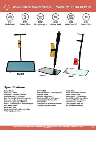Under Vehicle Search Mirror Trolley Mirror