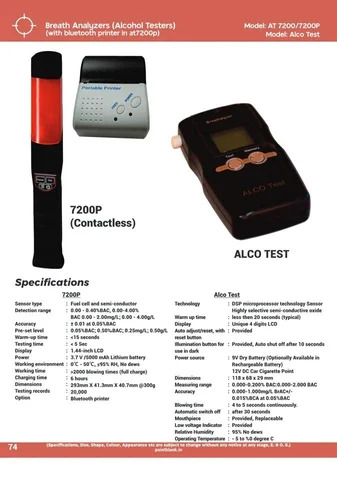 Alcohol Breath Analyser